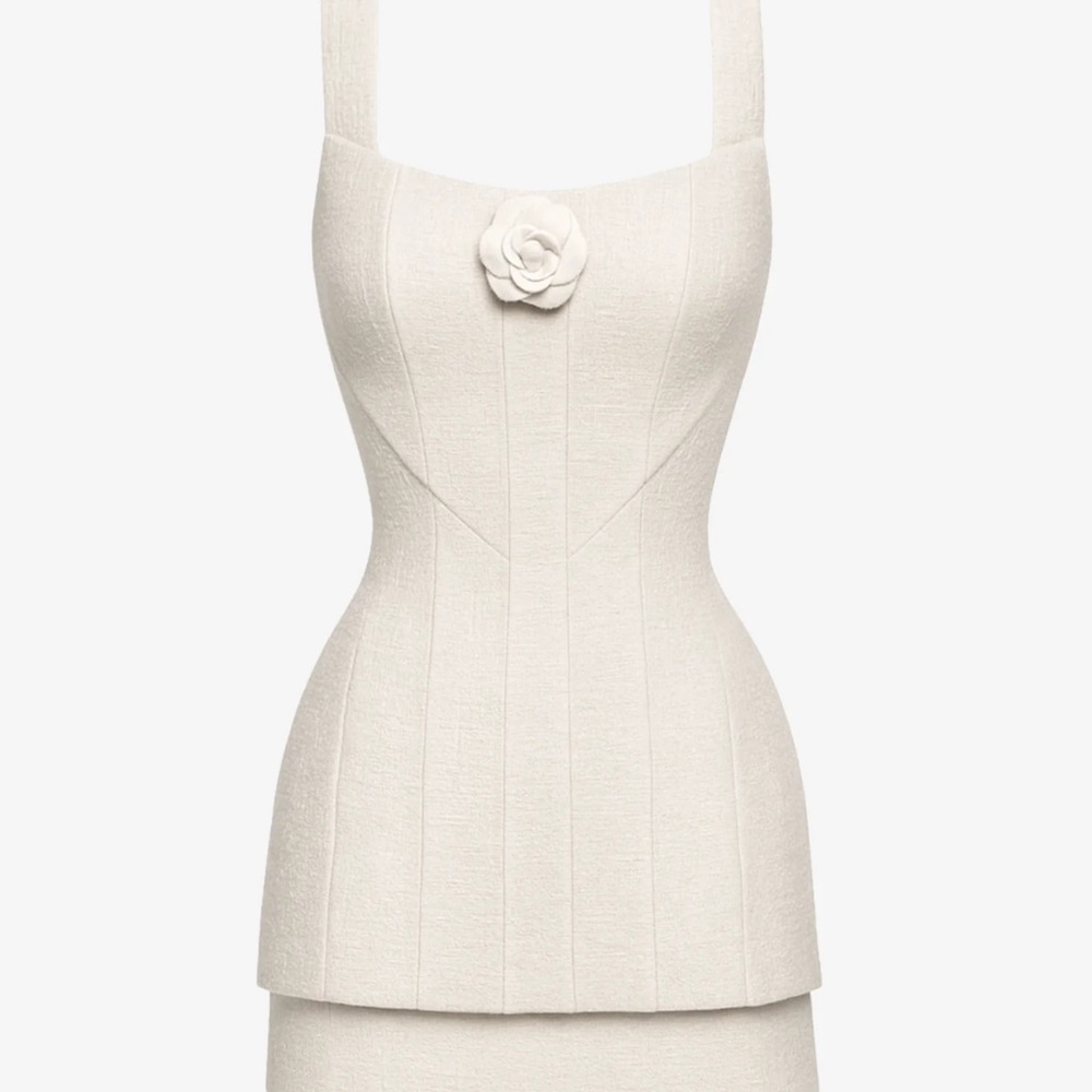 Chic Cream Women's Shapewear Dress